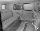 1932 Packard prototype sedan, view of rear interior from right